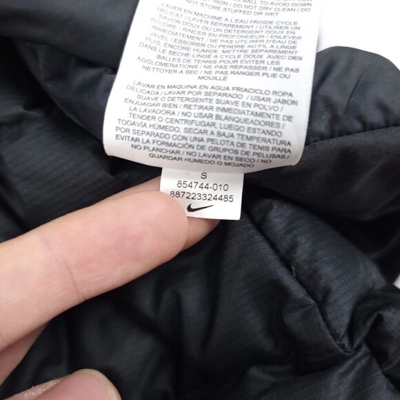 NIKE AeroLoft 3 in 1 Down Fill Parka Puffer Jacket Trench Coat Black Gorpcore - Picture 15 of 16